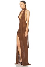 Aya Muse Danica Dress in Espresso, view 3, click to view large image.