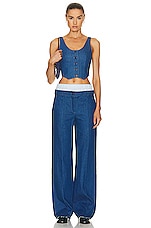Aya Muse Cosa Pant in Denim, view 4, click to view large image.