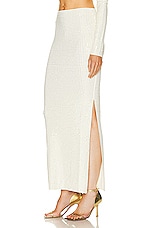 Aya Muse Spara Skirt in Off White, view 3, click to view large image.