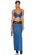 Aya Muse Ubro Skirt in Denim, view 4, click to view large image.