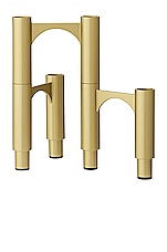 AYTM Compono Candle Holder in Gold, view 2, click to view large image.