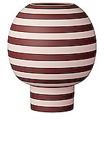 AYTM Varia Round Vase in Rose & Bordeaux, view 1, click to view large image.