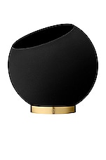 AYTM Medium Globe Flower Pot in Black, view 1, click to view large image.