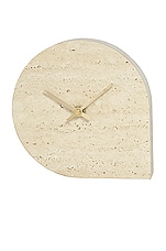 AYTM Stilla Clock in Travertine, view 1, click to view large image.