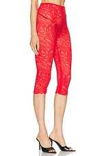 Beaufille Cassia Capri Legging in Red, view 2, click to view large image.