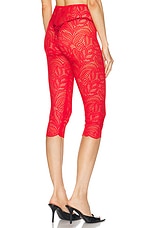 Beaufille Cassia Capri Legging in Red, view 3, click to view large image.