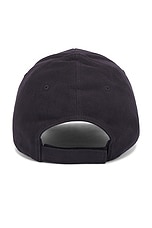 Balenciaga Ciao Bello Cap in Wash Black & Pink, view 2, click to view large image.