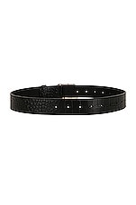 Balenciaga BB L Belt 35 in Black, view 2, click to view large image.