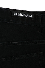 Balenciaga Baggy Shorts in Peach Pitch & Black, view 3, click to view large image.