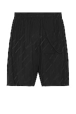 Balenciaga Pyjama Shorts in Black, view 2, click to view large image.