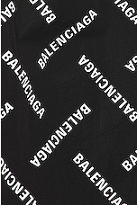 Balenciaga Pyjama Short in Black & White, view 3, click to view large image.