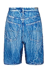 Balenciaga Trompe L'Oeil Short in Washed Blue, view 2, click to view large image.