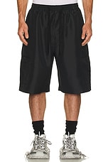 Balenciaga Swim Cargo Shorts in Black, view 5, click to view large image.