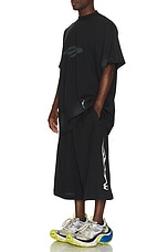 Balenciaga Baggy Shorts in Black, view 5, click to view large image.