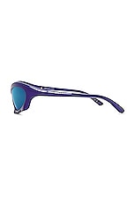 Balenciaga Bat Sunglasses in Blue, view 3, click to view large image.