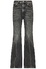 Balenciaga Flared Pant in Noir & Iceberg | FWRD