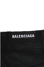 Balenciaga Double Side Denim Jean in Sunbleached Black, view 3, click to view large image.