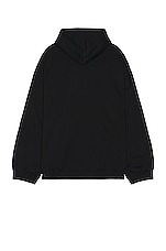 Balenciaga Wide Fit Hoodie in Black, view 2, click to view large image.