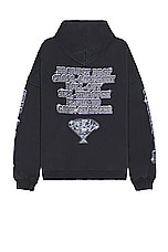 Balenciaga Large Fit Hoodie in Faded Black, view 2, click to view large image.