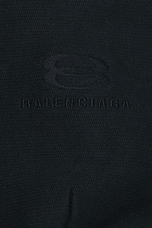 Balenciaga Scarf Zip-Up Hoodie in Deep Blue & Black, view 3, click to view large image.