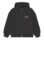 Balenciaga x eBay Zip-Up Hoodie in Washed Black | FWRD