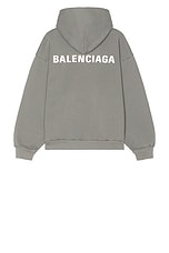 Balenciaga Medium Fit Hoodie in Grey & Reflective | FWRD