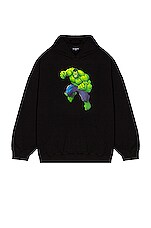 Balenciaga Hulk Boxy Hoodie in Black | FWRD Balenciaga Hulk Boxy Hoodie in Black | FWRD