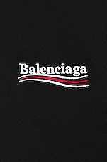 Balenciaga Large Fit Hoodie in Black & White, view 3, click to view large image.