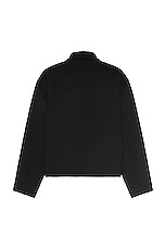 Balenciaga Zip Up Jacket in Black, view 2, click to view large image.