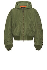 Balenciaga Bomber in Khaki, view 1, click to view large image.