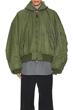 Balenciaga Bomber in Khaki, view 4, click to view large image.