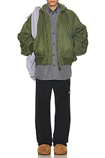 Balenciaga Bomber in Khaki, view 5, click to view large image.