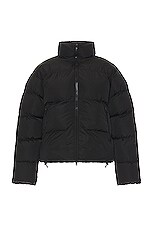 Balenciaga Inflatable Puffer Jacket in Black, view 1, click to view large image.