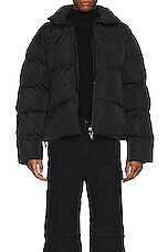 Balenciaga Inflatable Puffer Jacket in Black, view 4, click to view large image.
