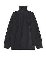 Balenciaga Logo Zip Up Jacket in Black, view 2, click to view large image.