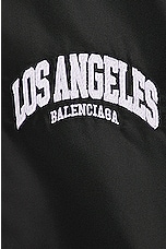 Balenciaga Los Angeles Varsity Jacket in Black, view 3, click to view large image.