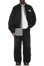 Balenciaga Los Angeles Varsity Jacket in Black, view 5, click to view large image.