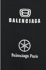 Balenciaga Baggy Sweatpants in Black, view 3, click to view large image.