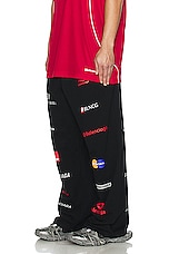 Balenciaga Baggy Sweatpants in Black, view 5, click to view large image.