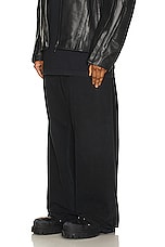 Balenciaga Pierced Baggy Pant in Sunbleached Black, view 5, click to view large image.