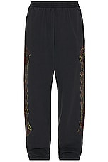 Balenciaga Baggy Sweatpant in Faded Black & Red, view 1, click to view large image.