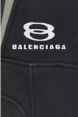 Balenciaga Biker Sweatpants in Black & White, view 4, click to view large image.