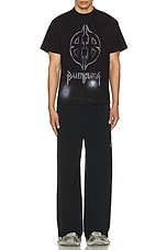 Balenciaga Track Pants in Black, view 6, click to view large image.