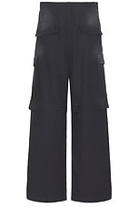 Balenciaga Large Cargo Pants in Elephant Grey, view 3, click to view large image.