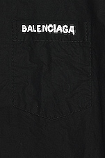 Balenciaga Large Fit Shirt in Black, view 3, click to view large image.