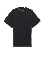 Balenciaga Pierced T-Shirt in Washed Black | FWRD