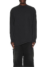 Balenciaga Stretched T-shirt in Faded Black & White, view 3, click to view large image.