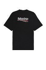 Balenciaga Large Fit T-shirt in Black & White, view 1, click to view large image.