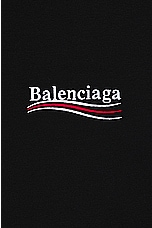 Balenciaga Large Fit T-shirt in Black & White, view 3, click to view large image.