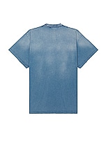 Balenciaga Oversized T-Shirt in Faded Blue, view 2, click to view large image.